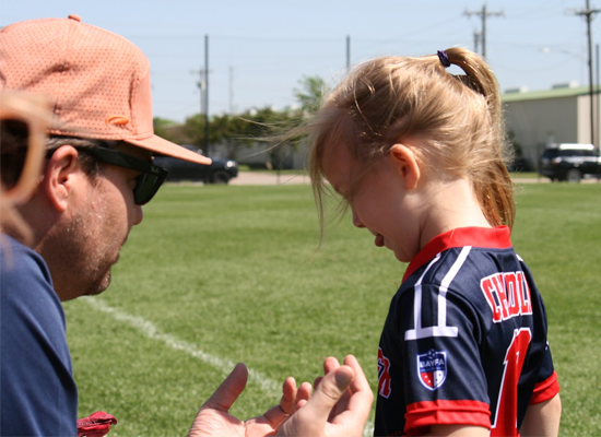 Soccer Tip Diagram: Coaching 4 to 6-Year-Old Soccer Players: Fun, Focus, and Fundamentals