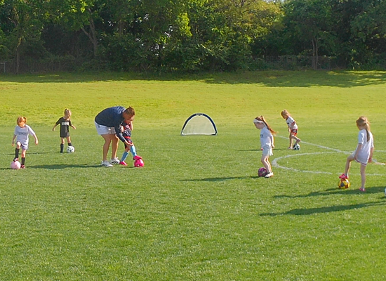 Soccer Tip Diagram: Youth Soccer Coaching: Essential Skills for 4-8 Year Olds